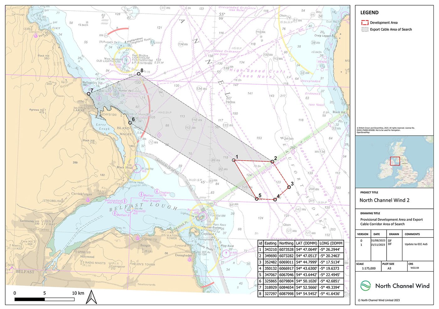 North Channel Wind 2 map